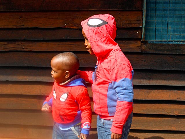 My two boys during our last visit to Gatundu. 