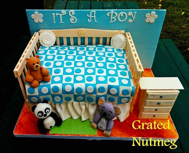 This CotThemed Baby Shower Cake... Mummy Tales